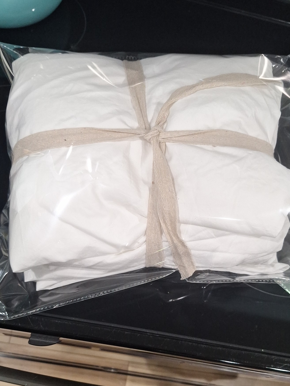 Quince 100% Organic Cotton Duvet Set White F/Q EUC - Picture 6 of 6
